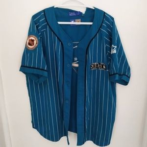 vintage San Jose Sharks NHL/ Starter jersey - mens L